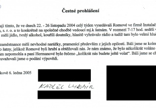 Čestné prohlášení