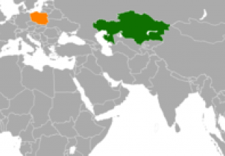 kazachstan polsko mapa