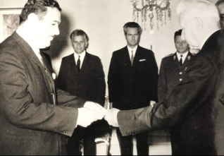 Strýc Muhsin a prezident L.Svoboda v roce 1970 