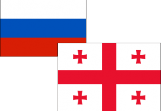 rusko gruzie vlajky
