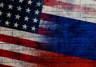 russia usa flag
